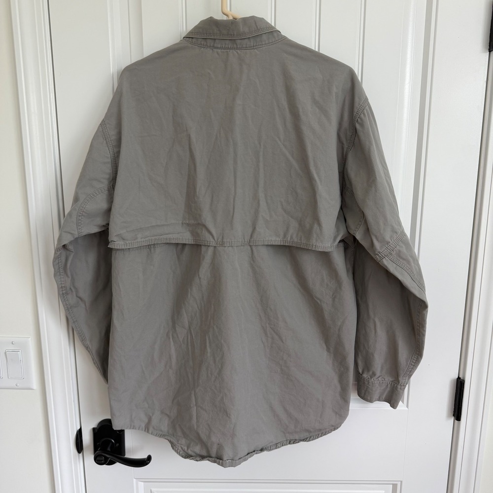 5.11 Tactical Series Mens Gray Cotton Canvas Long Sleeve Shirt Style 72157 L - Picture 3 of 6